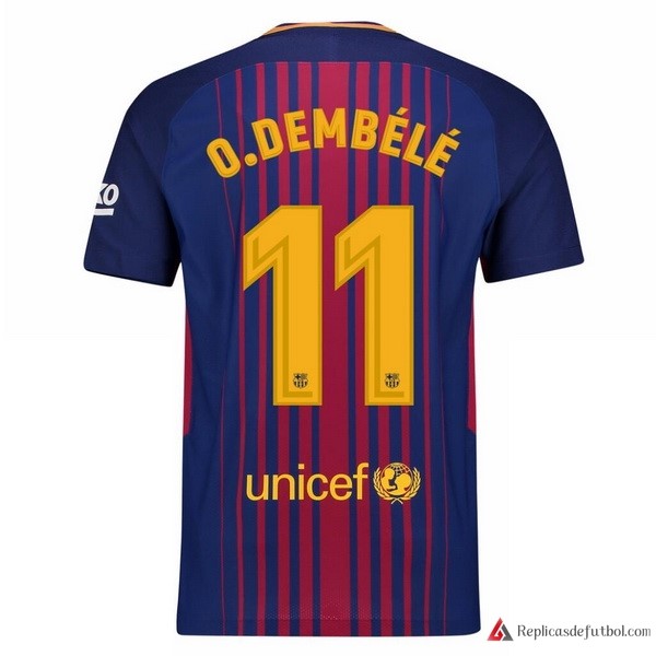 Camiseta Barcelona Primera equipación O.Dembele 2017-2018